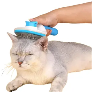 New Pet Comb for Dogs & Cats Self-Cleaning Grooming Device to Remove Loose Fur Comfortable SPA Brush Universal Pet Cleaning Product