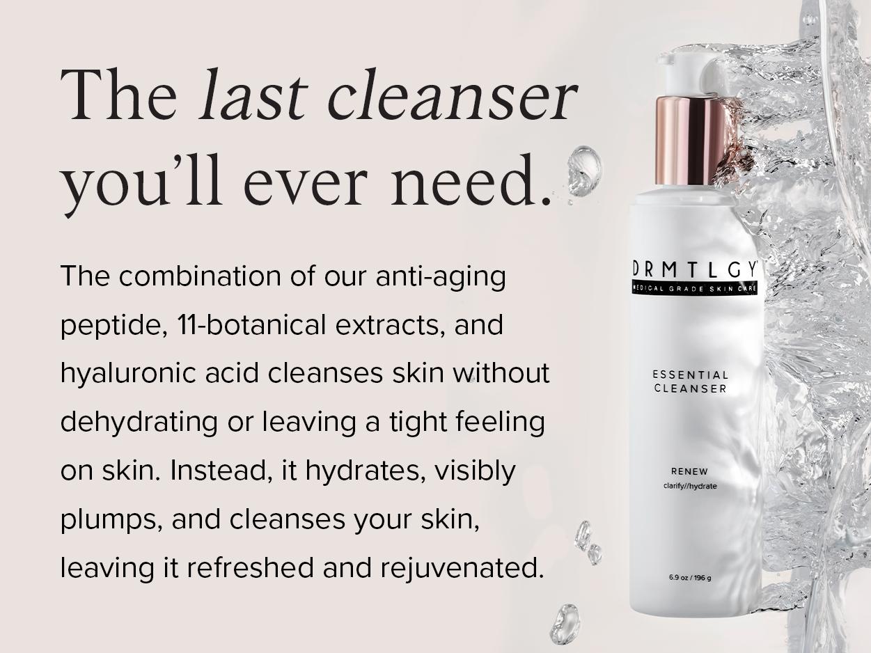DRMTLGY Essential Cleanser 6.9oz with 11 Essential  Extracts