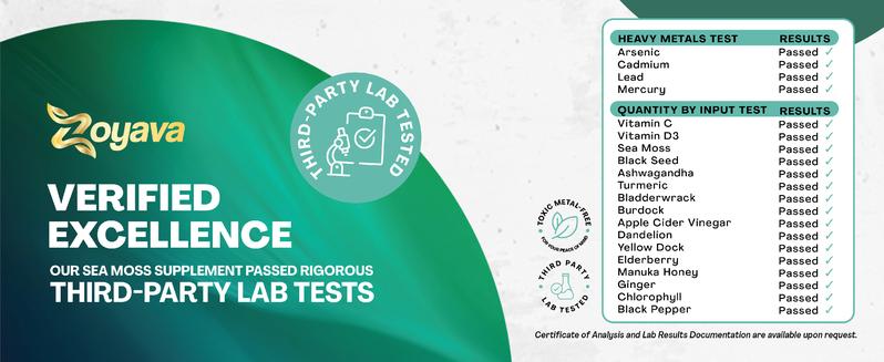 Zoyava Sea Moss Supplement - All-in-One Multivitamin with Black Seed Oil, Ashwagandha & 15+ Extra Strength Ingredients - 60 Capsules - MADE IN USA