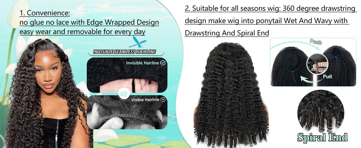 【LIVE-ONLY】VIPbeauty Half Wig Human Hair 200 Density Burmese Curly Half Wig Spiral Curly Ends 3 In 1 Seamless Flip Over Glueless Wigs Human Hair with Drawstring Beginner Friendly Curly Wig Headband Wig for Women Daily Wear 【LIVE-ONLY】VIPbeauty Half Wig Human Hair 200 Density Burmese Curly Half Wig Spiral Curly Ends 3 In 1 Seamless Flip Over Glueless Wigs Human Hair with Drawstring Beginner Friendly Curly Wig Headband Wig for Women Daily Wear