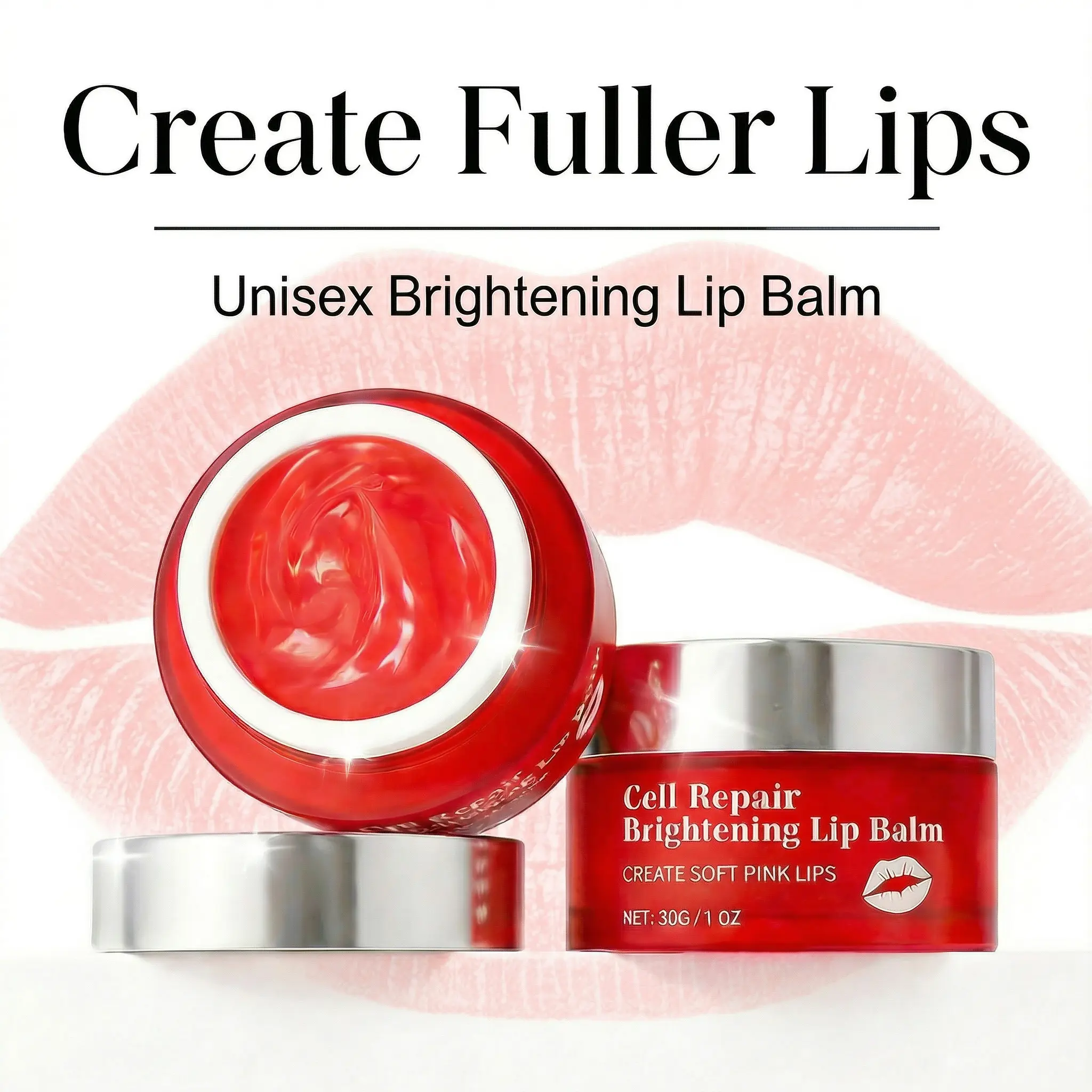 NovacaraX Unisex Brightening Lip Balm – Brightens Lip Color – Makes Lips Appear Fuller. Deeply Moisturizes and Repairs, Prevents Chapping, Provides Long-Lasting Protection and Restores Lip Vitality. Cream Moisture Lemon Hydrate