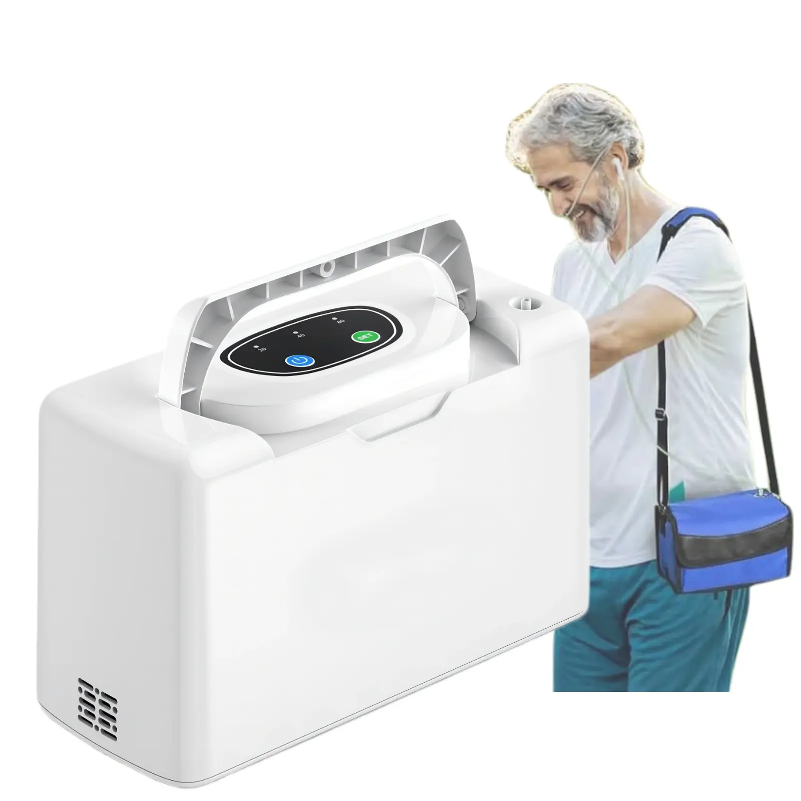 Portable Oxygen Generator,Portable Oxygen Concentrator with Bag ,Small Oxygen Machine for Home /Car/Travel Use