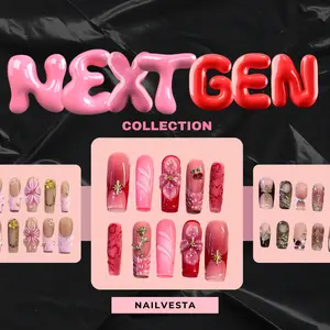 NailVesta Next Gen Collection – 100% Handcrafted 3D Press-On Nails | Reusable, Long-Lasting, Salon-Quality