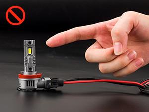 2007 Mazda 6 H1 70W 6500K White IP68 LED Headlight Bulbs 2PCS SEALIGHT S2S