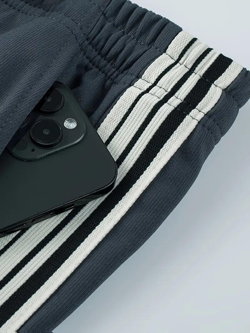 Men's Sporty Long Pants, Casual High Waist Drawstring Joggers, Comfortable Elastic Waistband, Ideal for Gym & Daily Wear Sweatpants