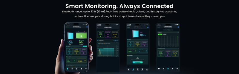 ANCEL BS200 Super Starter for 12V Battery Instant Start Smart App Monitoring Extreme Weather Ready Supercapacitor Technology Fast Charging