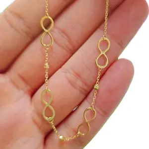 Brazalete  de infinito Oro 14k