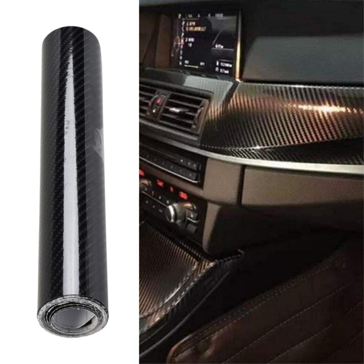 FONESO 7D Matte Carbon Fiber Vinyl Wrap Film, 60x8in Self-Adhesive Sticker with Installation Tool Kit, Bubble-Free Cars Accessories, Car Detailing Products, Universal Protector Decals for Vehicles, Truck