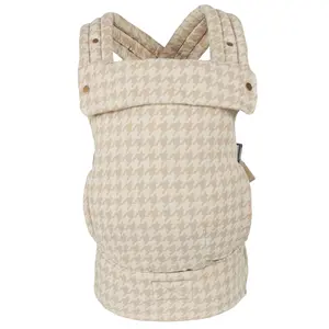 LUJIFO Ergonomic Adjustable Baby Carrier for Newborns to Toddlers – Comfortable, Lightweight with Hip-Healthy Design, 3 Carry Positions, Houndstooth Pattern