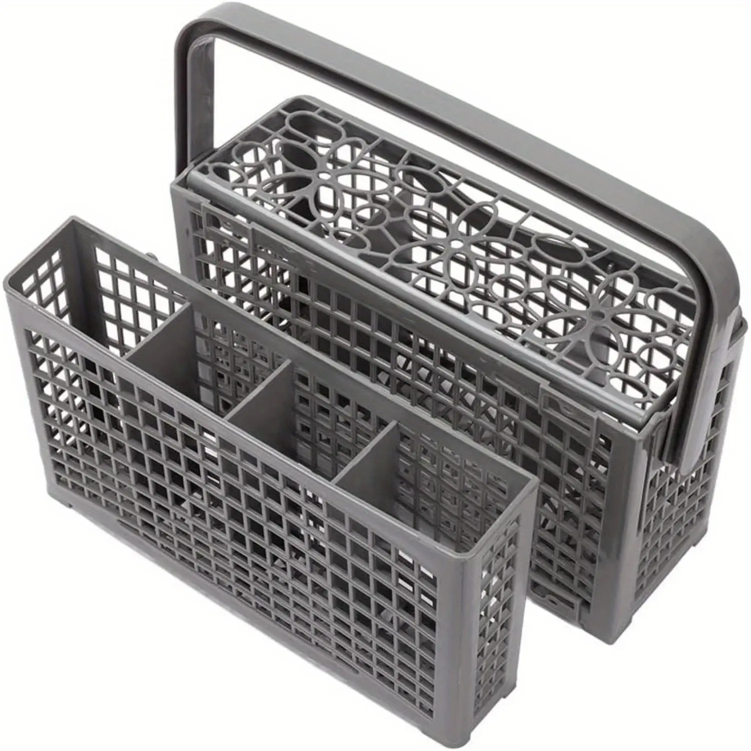 Dishwasher Silverware Replacement Basket - Multi Compartment Design - Utensil/ Cutlery Basket - Compatible with Bosch, Maytag, Kenmore, Whirlpool, KitchenAid, LG, Samsung, Frigidaire, GE