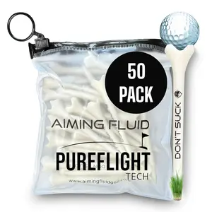 DON’T SUCK™ Golf Tees – PureFlight™ 4-Prong Design (50-Pack)