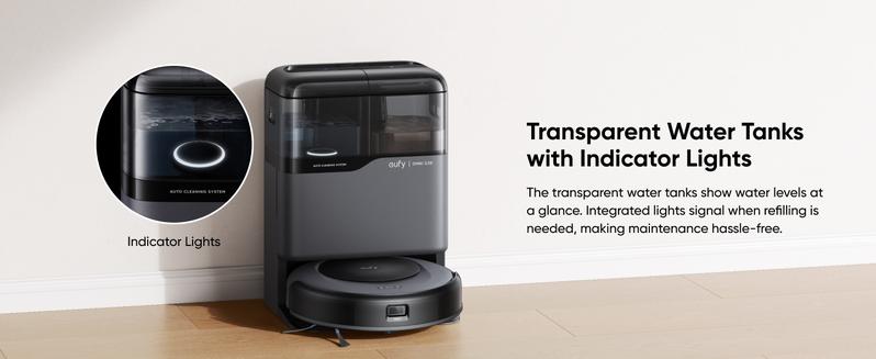 eufy C20 Omni Robot Vacuum, Vacuum-and-Mop-Combo, Self-Emptying, Auto Mop-Washing and Auto-Drying for hands-free cleaning, 3.35-Inch Ultra-Slim Body, 7000 Pa Powerful Suction, All-in-One Station, Eufy