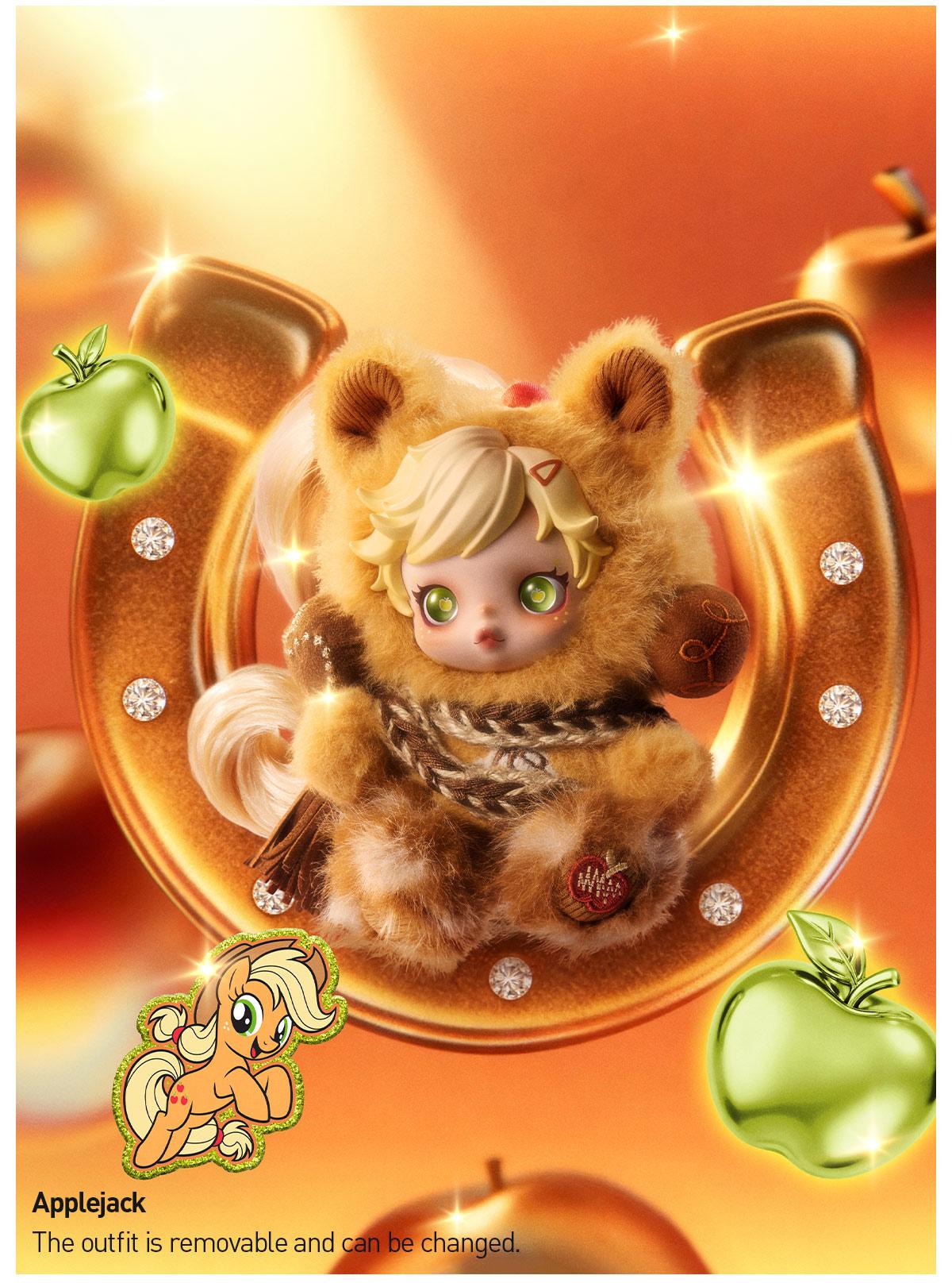 POP MART SKULLPANDA × My Little Pony Series Plush Doll Pendant Blind Box