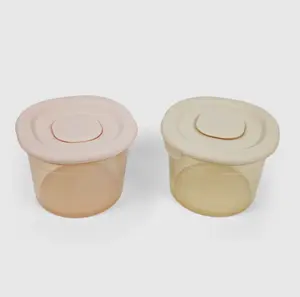 Silicone Food Containers- Blush & Khaki