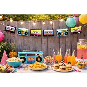 80's garland, 80's banner, 80's birthday banner, 80's party banner, 80's decorations, 80's party, Cassette Tape Banner, Cassette Tape