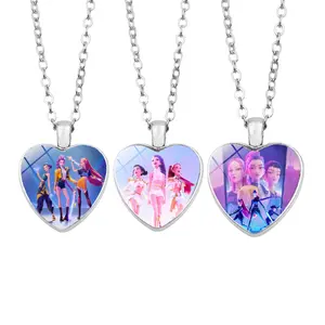 Korea Pop Necklace Demon Movie Toys Hunters Jewelry Necklace Holiday Birthday Versatile Gifts Lovers Gift Birthday Party Christmas Stocking Stuffers