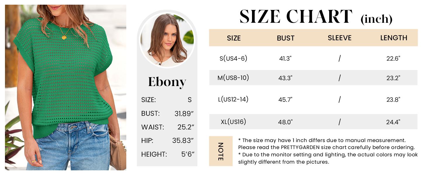 PrettyGarden Women's Spring Tops Summer Knit Shirts Crochet Cap Sleeve Sweater Pullover Cute Crew Neck Beach Cover Ups - Blouses, Womenswear PrettyGarden Women's Spring Tops Summer Knit Shirts Crochet Cap Sleeve Sweater Pullover Cute Crew Neck Beach Cover Ups - Blouses, Womenswear