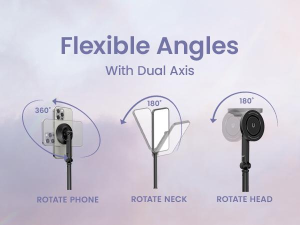 KraftGeek JustTap Magnetic 66" Selfie Stick Tripod for iPhone 17 & Pixel 10, Automatic Tap-to-open Phone Tripod, Compatible with MagSafe, Fits iPhone 12-17 Series, MagSafe Case & Other Phones with Metal Ring KraftGeek JustTap Magnetic 66" Selfie Stick Tripod for iPhone 17 & Pixel 10, Automatic Tap-to-open Phone Tripod, Compatible with MagSafe, Fits iPhone 12-17 Series, MagSafe Case & Other Phones with Metal Ring