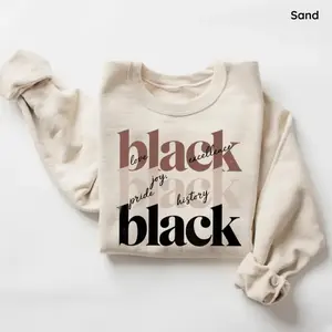 Black History Month Gildan Sweatshirt, African American Pride Crewneck, Juneteenth Inspired Apparel, Empowering Black History, Cultural Heritage Gift