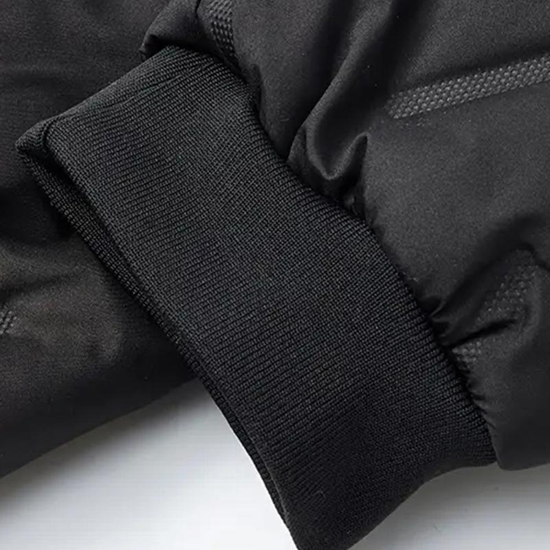 Men's 3 Pack Warm Pants Heavyweight Thermal Cotton Trousers with Drawstring Waistband, Black Cold Resistant Winter Long Pants for Daily and Formal Wear with Side Pockets Suitable for Office Work and Outdoor Activities