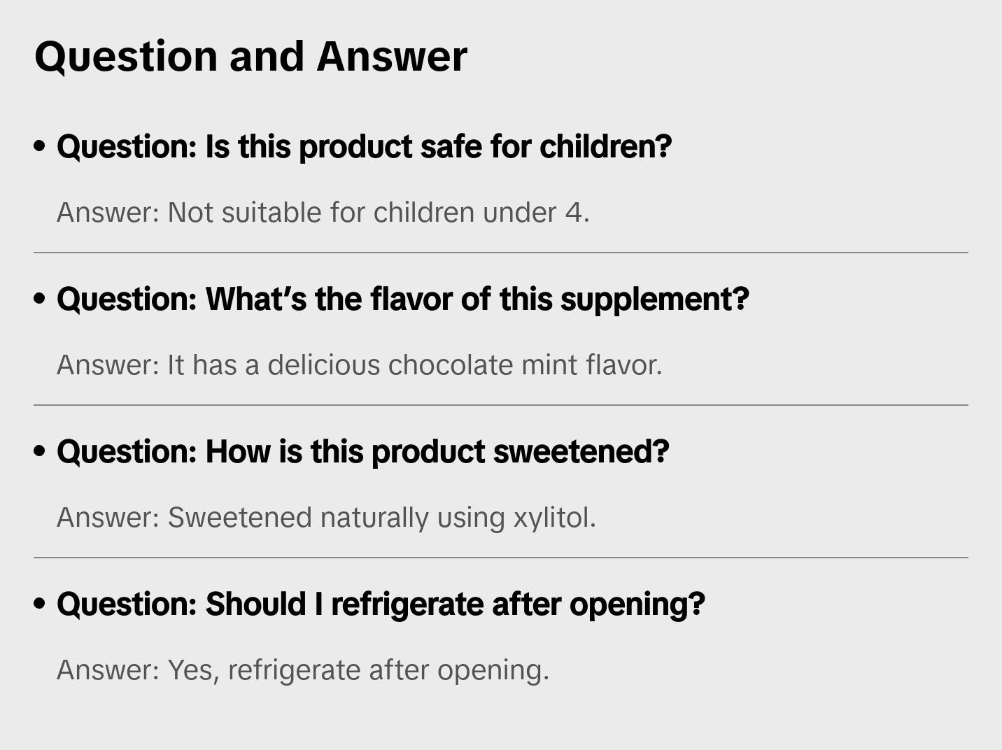 Essential Woman® Chocolate Mint Supplement Edible