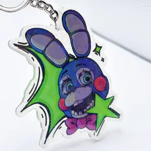 Five Nights at Freddy’s inspired Toy Bonnie Keychain Charm