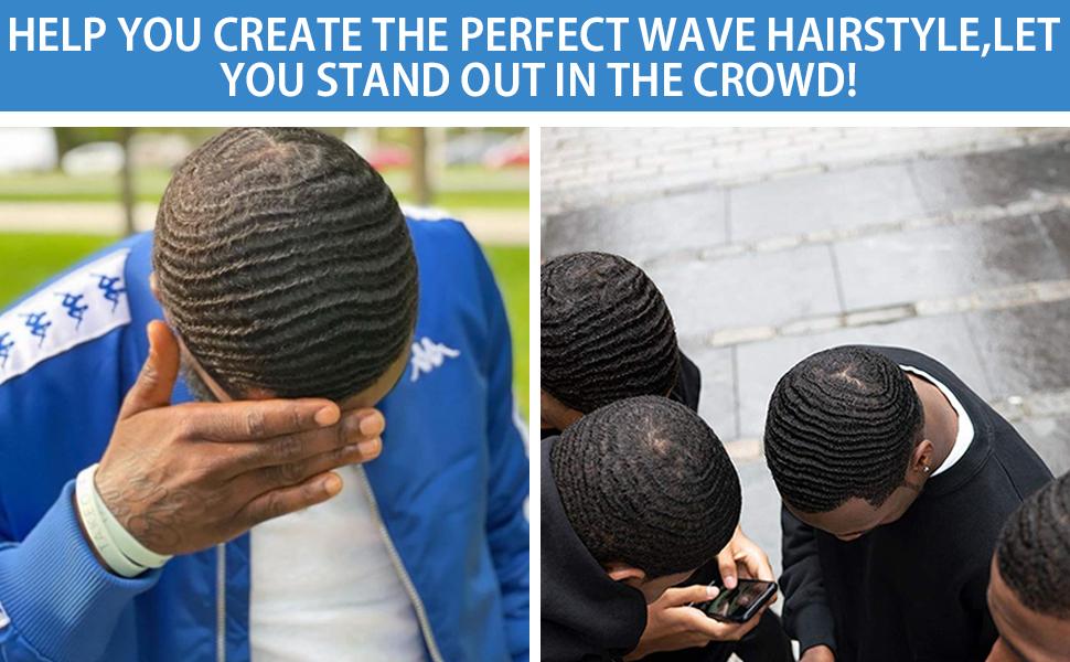Natural Wave Pomade for Men - Strong Hold, Easy Wash 360 Wave Training Cream, Water-Based Moisturizing Hair Grease for Black Men Gel Haircare,valentine's day gifts for her/him