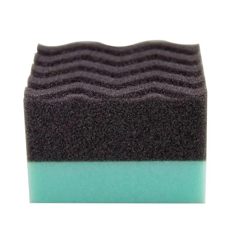 CHEMICAL GUYS Wonder Wave Durafoam Applicator - 2"l x 4.4"w x 2.3"th (2.3 inches) Zig-Zag Cut Car Detailing Foam Pad, Car Wash Accessories for Even Spreading, Wax/Sealant/Dressing Application, Interior Surface Protection
