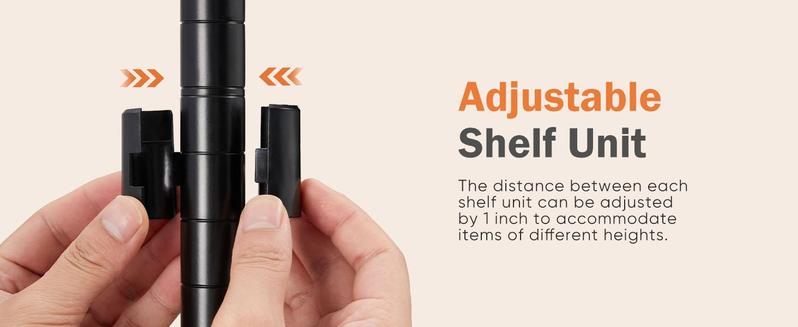 Storage Shelving Unit, Adjustable Metal Wire Racks Heavy Duty Standing Shelf Organizer for Kitchen, Closet, Pantry, Garage, Bathroom