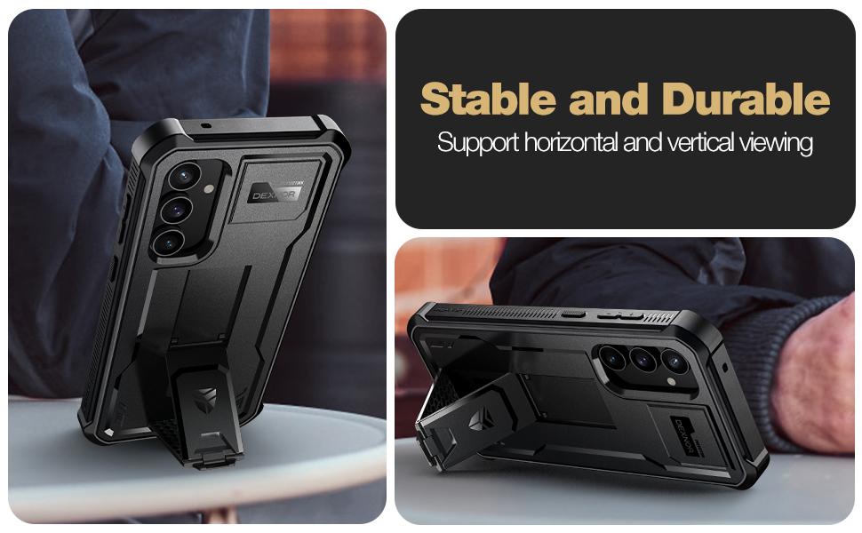 Dexnor Bumper Case for Samsung Galaxy S23 FE (2023), Full-Body Shockproof Rugged Heavy-Duty Protective Cover Dual-Layer Protection with 2 Front Frames & Built-in Screen Protector & Kickstand Dexnor Bumper Case for Samsung Galaxy S23 FE (2023), Full-Body Shockproof Rugged Heavy-Duty Protective Cover Dual-Layer Protection with 2 Front Frames & Built-in Screen Protector & Kickstand