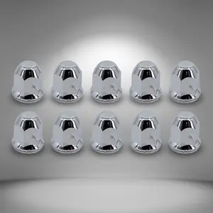 TORQUE 2 Pack Luxury 10 PCS of 33mm Screw-on Lug Nut Covers for Semi Trucks