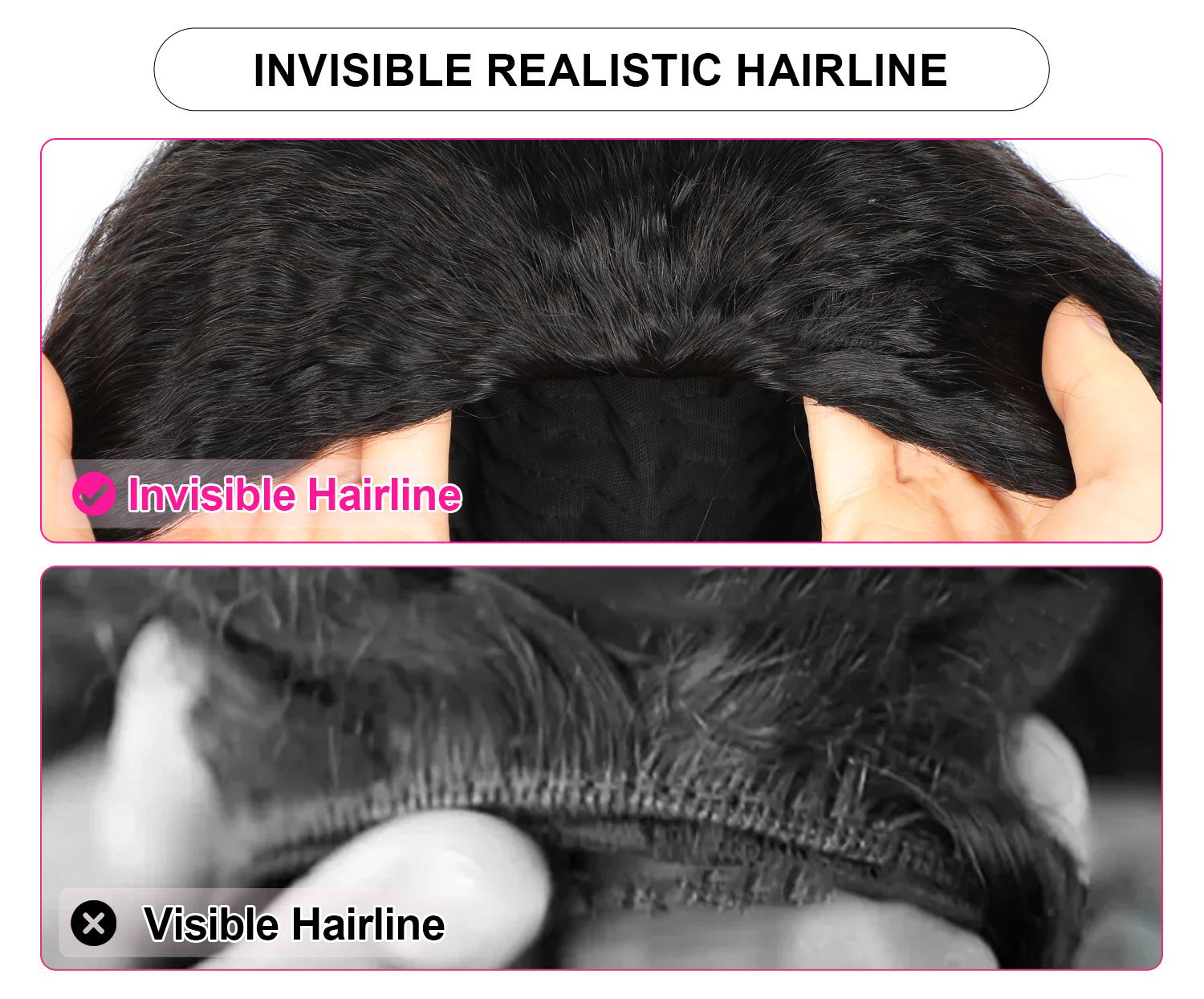 Reshine 3 In 1 Half Wigs Water Wave Human Hair Wigs For Beginners Glueless Wear Go Half Wigs With Drawstring Invisible Hairline Curly Hair Wigs#dealsforyoudays