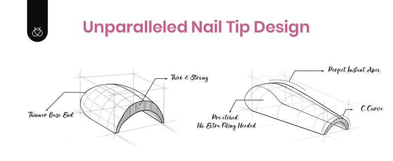 Beetles Tipex Instant Apex Nail Extension Tips Kit Coffin/Stilettol Shape Thick Acrylic Nail Flat Nails Manicure Gel press ons Nail Art DIY Nails Art #TikTokShopBacktoSchool