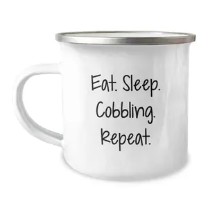 Funny Cobbling Gifts for Men - Eat. Sleep. Cobbling. Repeat. - Christmas Unique Gifts from Friends