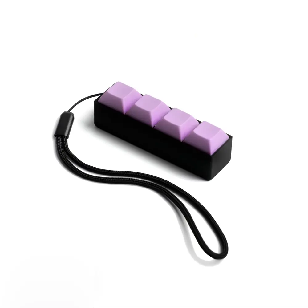 Glowing Keyboard  Keychain,4-In-1 Decompression Button,Stress Relief FidgetGift for Women & Men,FashionAccessories for Daily Use for DecompressionGift, clicky fidget,stress-relieving fingertip toy,fidget ers,office stress relief,calm anxiety