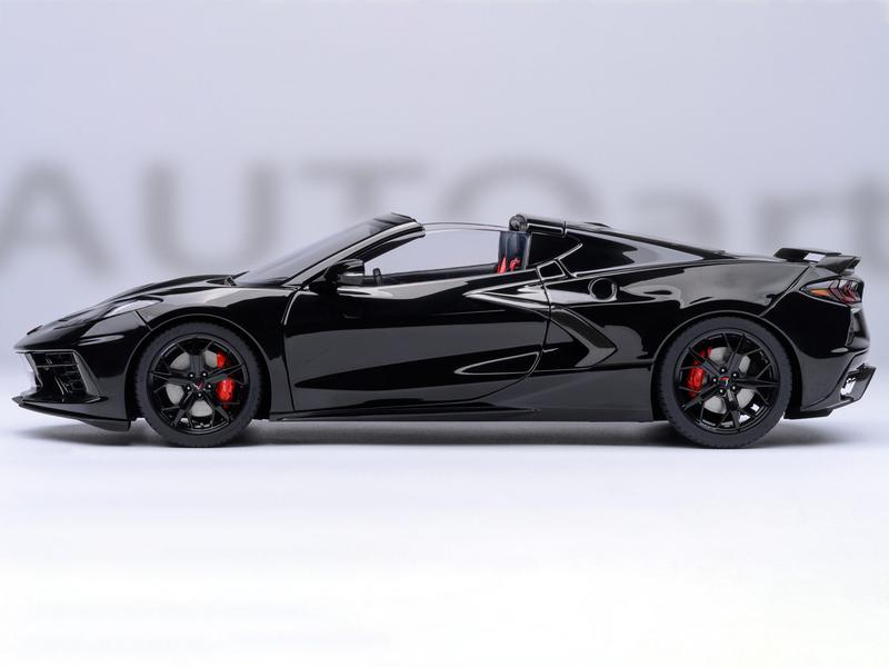 2020 Chevrolet Corvette C8 Stingray Black 1/18 Model Car by Autoart