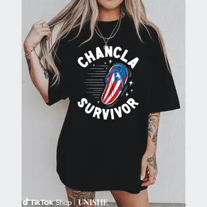 Classic Puerto Rican Chancla Survivor Tee – 100% Cotton Vintage Spanish Joke Shirt