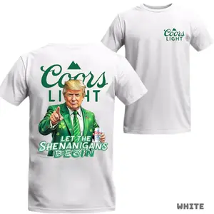 Trump Co0ors Light St. Patrick’s Day T-Shirt/Sweatshirt/Hoodie, Funny Lucky Green Beer Graphic Shirt, Party Drinking Tee for Beer Lovers, For Men and For Women