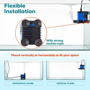 Series Small Submersible Water Pump - Adjustable Flow, for Fountains & Hydroponics, Aquatic Circulation Use, Water Transfer Pump