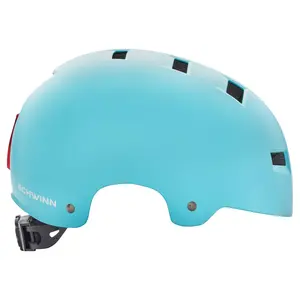 Adults Cycling Helmet LED Blue Schwinn Womens Radiant Bike Matte Light