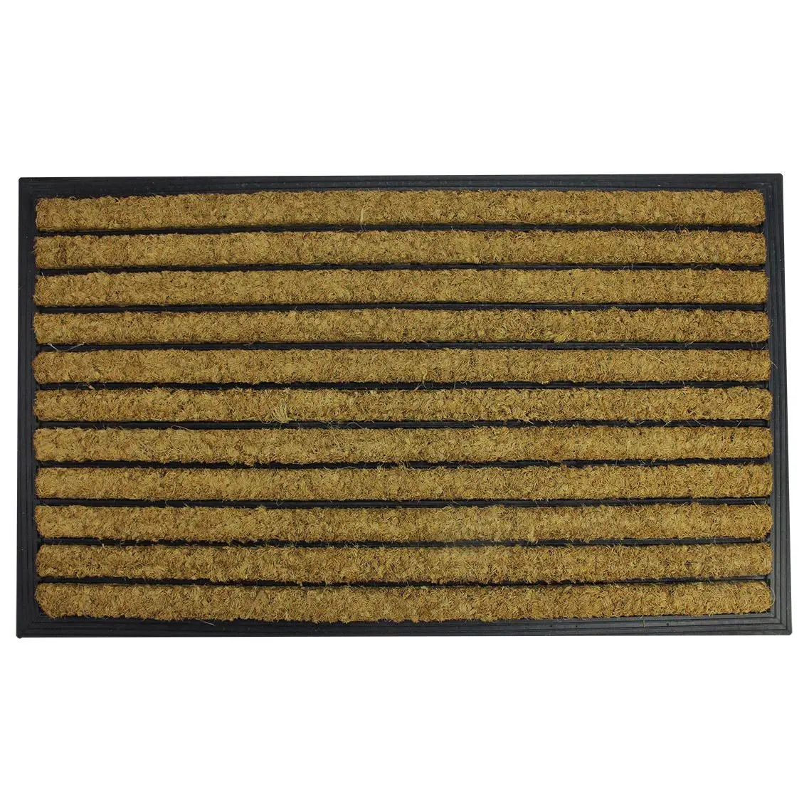 Northlight Striped Nonskid Rectangular 17" x 29" Doormat