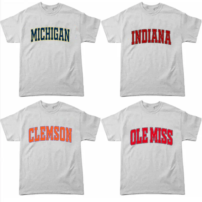 トップス everyone collegiate logo teeshirt ASH XL All Team Distressed Varsity College Unisex Hoodie – Ash Grey