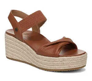 Vionic Leather Wedge Sandals - Darla
