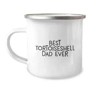 Funny Tortoiseshell Cat Camping Mug - Best Tortoiseshell Cat Dad Ever