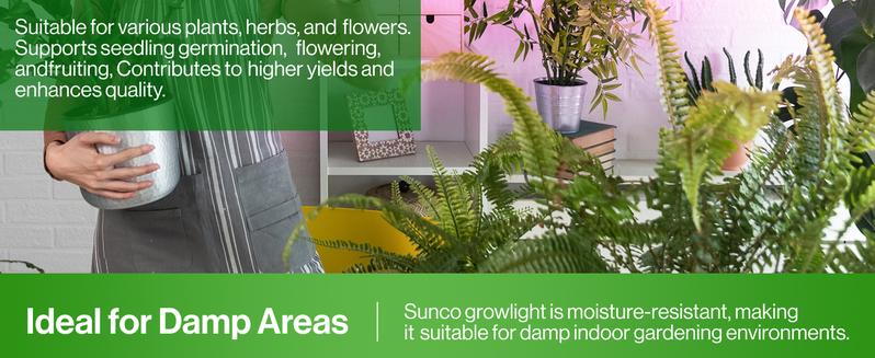 SuncoGrow, LED Grow Light, 3ft, 30W Full Spectrum, Linkable