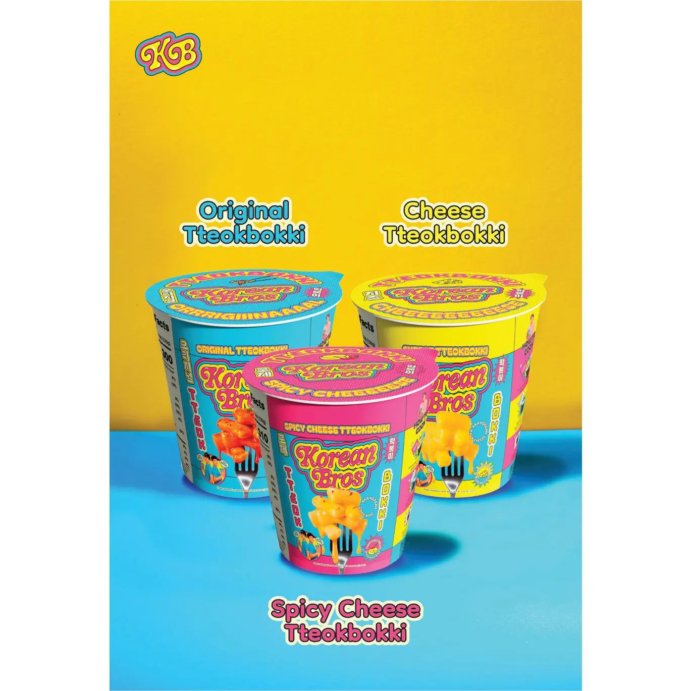 Korean Bros Cup Tteokbokki Variety Bundle