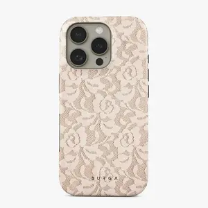 Gone Country Lace Case – Beige Floral Design Phone Case, Retro Christmas Movie Phone Case | For iPhone 17 16 15 14 13 12 11 X 8 7 SE | Phone Accessories Compatible with iPhone