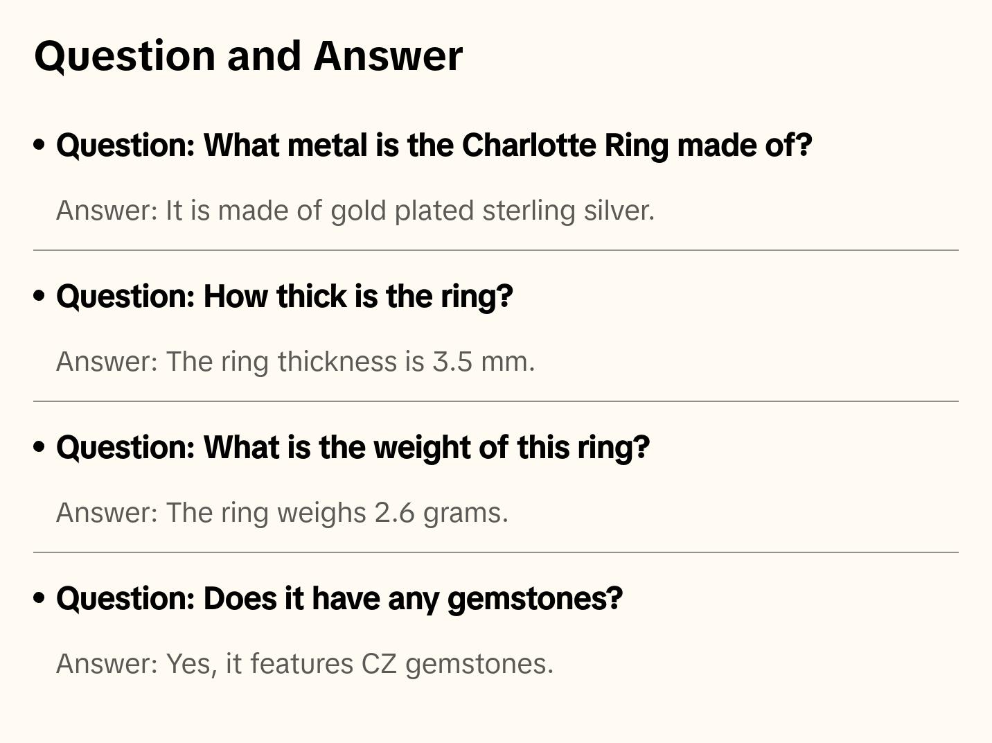 Charlotte Ring | Gold Vermeil