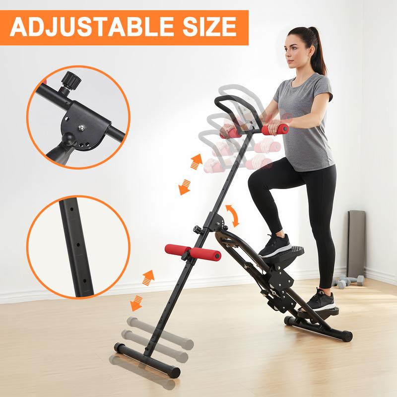 Compact Folding Stair Stepper Climber – Full-Body Cardio & Core Workout, LCD Display, Adjustable Handlebar, Multifunctional for Abs, Sit-Ups at Home & Office