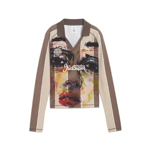 PUMA Womens X Kidsuper Long Sleeve Jersey Casual - Brown